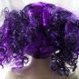 Child Gothic Dolly Wig Black Purple Mix Haunted Doll Creepy Toy Cute Clown