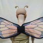 2 pc Child Orange & Black Butterfly Wings Antenna HeadBand Costume Monarch Moth