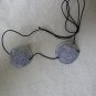 Small Silver Glitter Spiral Horns Twisted Demon Fantasy Mythical Goddess Duocorn