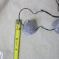 Small Silver Glitter Spiral Horns Twisted Demon Fantasy Mythical Goddess Duocorn