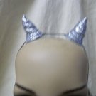 Small Silver Glitter Spiral Horns Twisted Demon Fantasy Mythical Goddess Duocorn