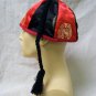 Mandarin Costume Cap Hat Chinese Headpiece with Tassel Braid Emperor Monarch
