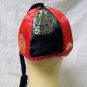 Mandarin Costume Cap Hat Chinese Headpiece with Tassel Braid Emperor Monarch
