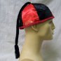 Mandarin Costume Cap Hat Chinese Headpiece with Tassel Braid Emperor Monarch