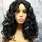 Black Bodacious Waves Wig Wild Thing Jungle Jane Cavewoman 80s 90s Disco Gypsy Pirate