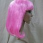 Pink Bob Wig Peggy Sue 50s 60s Flip Hairspray Sock Hop Retro Schoolgirl Grease