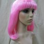 Pink Bob Wig Peggy Sue 50s 60s Flip Hairspray Sock Hop Retro Schoolgirl Grease