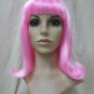 Pink Bob Wig Peggy Sue 50s 60s Flip Hairspray Sock Hop Retro Schoolgirl Grease