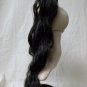 Dark Brown Fantasy Fall Add On Ponytail Hairpiece Bun Cover Model Popstar Diva