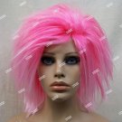 Messy Pink Funky Punk Wig Shaggy Rave Cotton Candy Unisex Rocker Rockstar Anime Manga Messy Pink Funky Punk Wig Shaggy Rave Cotton Candy Unisex Rocker Rockstar Anime Manga