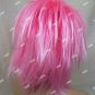 Messy Pink Funky Punk Wig Shaggy Rave Cotton Candy Unisex Rocker Rockstar Anime Manga
