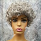 Mixed Gray Wig Curly Frizzy Momma Harper Grandma Pops Grandpa Unisex Madea Mama