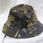 Tree Print Camo Bucket Hat 58cm Cap Tree Redneck Hillbilly Camouflage Duck Hunter Fisherman