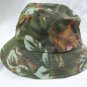 Leaf Print Camo Bucket Hat 58cm Cap Tree Redneck Hillbilly Camouflage Duck Hunter Fisherman