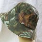 Leaf Print Camo Bucket Hat 58cm Cap Tree Redneck Hillbilly Camouflage Duck Hunter Fisherman