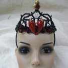 Gothic Queen Broken Hearts Tiara Evil Cupid Alice Wonderland Iracebeth of Crims