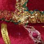 Red Sultan Costume Hat Cap Round Bowl Style Headpiece Desert Sheik Persian Royal