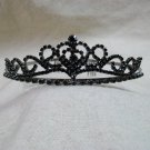 Small Black Gothic Mini Tiara Ballerina Evil Queen Wicked Princess Vampire Ravenna