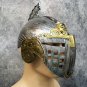 Knight Cage Helmet Medieval Battle Visor Guard Warrior Soldier Armor Noble Crusader Gladiator