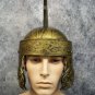 Gold Gladiator Tiger Helmet Medieval Knight Warrior Soldier Armor Crusader Greek Roman