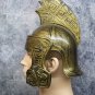 Gold Gladiator Tiger Helmet Medieval Knight Warrior Soldier Armor Crusader Greek Roman