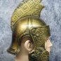 Gold Gladiator Tiger Helmet Medieval Knight Warrior Soldier Armor Crusader Greek Roman