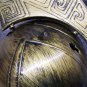 Gold Gladiator Tiger Helmet Medieval Knight Warrior Soldier Armor Crusader Greek Roman