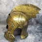 Gold Gladiator Tiger Helmet Medieval Knight Warrior Soldier Armor Crusader Greek Roman