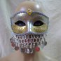 Gold Silver Mask Coins Veil Egyptian Genie Gypsy Fortune Teller Bollywood Harem