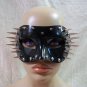 Black Spiked Eye Mask Futuristic Warrior Masquerade Ball Gothic Punk Rock Biker