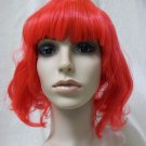Bright Red Short Messy Go Go Girl Wig Flapper Anime Manga Cosplay Zombie Doll Teacher Bright Red Short Messy Go Go Girl Wig Flapper Anime Manga Cosplay Zombie Doll Teacher