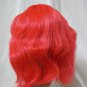 Bright Red Short Messy Go Go Girl Wig Flapper Anime Manga Cosplay Zombie Doll Teacher