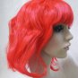 Bright Red Short Messy Go Go Girl Wig Flapper Anime Manga Cosplay Zombie Doll Teacher