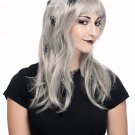 Adult Scarihair Wig Spiders Webbing Infested Old Witch Bag Lady Street Bum Drifter