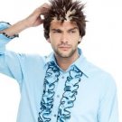 Funny Hair plugs Mens Brown Wig with Bald Cap Transplant Balding Movie Star Pops Grandpa