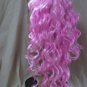 Candy Pink Siren Wig Long Curly Layers Glamour Witch Goddess Mermaid Pop Starlet