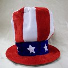 Uncle Sam Top Hat Red White Blue Patriotic USA Election Campaign Stars & Stripes