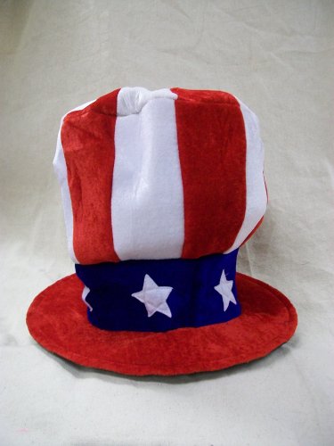 Uncle Sam Top Hat Red White Blue Patriotic USA Election Campaign Stars & Stripes