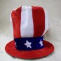 Uncle Sam Top Hat Red White Blue Patriotic USA Election Campaign Stars & Stripes