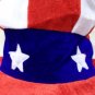 Uncle Sam Top Hat Red White Blue Patriotic USA Election Campaign Stars & Stripes