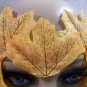 Yellow Leaf Eye Mask Forest Nymph Masquerade Mother Nature Dryad Autumn Fairy
