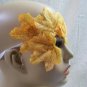 Yellow Leaf Eye Mask Forest Nymph Masquerade Mother Nature Dryad Autumn Fairy