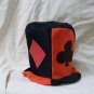 Red Black Playing Card Suit Top Hat Casino Dealer High Roller Poker King Hearts Ace