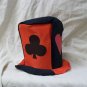 Red Black Playing Card Suit Top Hat Casino Dealer High Roller Poker King Hearts Ace