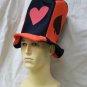 Red Black Playing Card Suit Top Hat Casino Dealer High Roller Poker King Hearts Ace