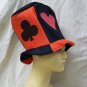 Red Black Playing Card Suit Top Hat Casino Dealer High Roller Poker King Hearts Ace