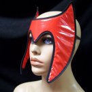 Red Heroine Headpiece Mask Roleplay Fantasy Superhero Scarlet Witch Wanda Maximoff