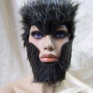 Furry WereWolf Costume Mask Wolverine Chimpanzee Ape Monkey Caveman Neanderthal