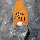 Cute Halloween Themed Decor Plush Gnome "Boo Y'all" Fall Bean Bag Decoration NEW