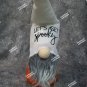 Cute Halloween Themed Decor Plush Gnome "Let's Get Spooky" Fall Decoration NEW